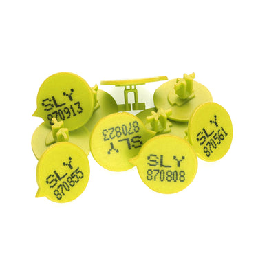 Versapak Button Security Seals (Numbered) Yellow Group